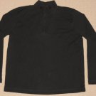 Womens Liz Claiborne 1/4 Zip Up Sweater Pullover Long Sleeve Small Black Cotton