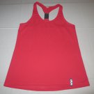 Womens Under Armour Semi-Fitted Raceback Vented Tank Top MD Medium Pink