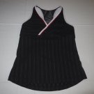 Womens Lululemon Racerback Self Bra V-Neck Tank Top Sz: 10 Black Activewear Yoga
