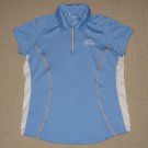 Womens Adidas Climacool The Greenbrier Classic Golf SS Polo Shirt Large Blue