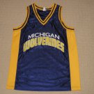 NCAA Michigan Wolverines Basketball Jersey Tank Top Adult Large True-Fan Blue
