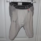 Mens Under Armour MPZ Football Padded Compression Shorts Girdle MD Medium Gray