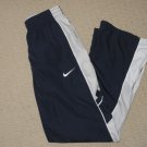 Boys Nike Athletic Track Pants Sweatpants Youth Large Blue White Nylon Zip Ankle