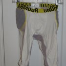 Mens Under Armour Performance Football Gear Padded Shorts / Girdle Medium White