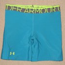 Womens Under Armour Padded Sliding Base Layer Compression Shorts MD Medium Blue