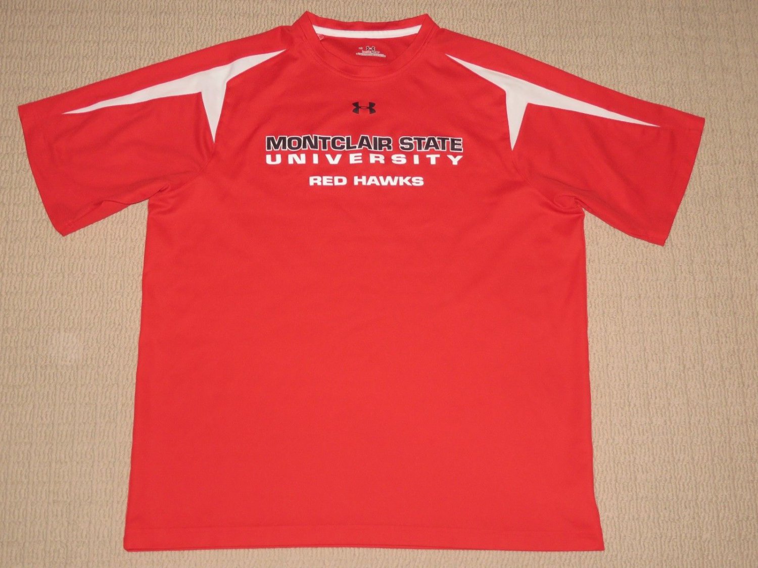 NCAA Montclair State University Red Hawks SS Shirt LG Large Under Armour UA