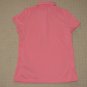 Womens L.L. Bean Short Sleeve SS Casual Polo Shirt Small Pink 100% Polyester