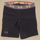 Womens Under Armour UA Base Layer Compression Padded Shorts MD Medium Black