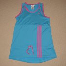 Womens Adidas Climacool Tennis Sleeveless Dress Large Blue Pink 3 Stripes