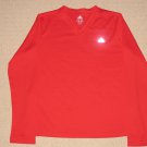 Womens Adidas Climalite Long Sleeve LS Shirt L Large Red Athletic Workout Gym