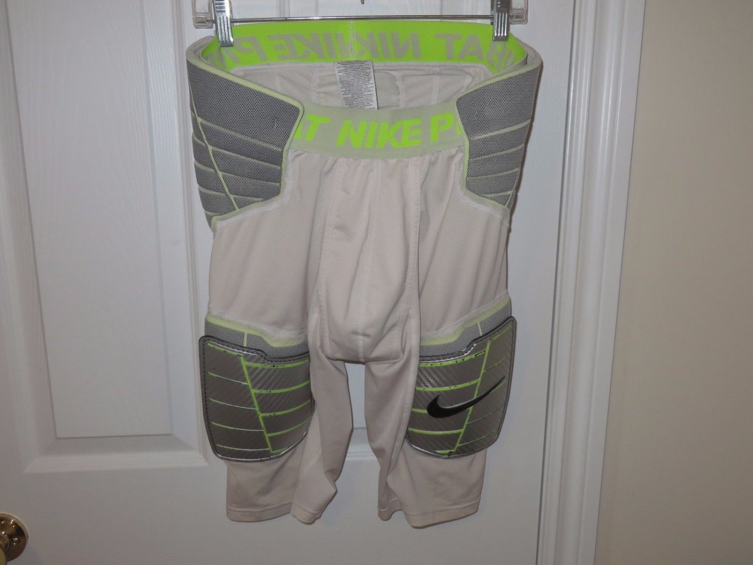 Mens Nike Pro Combat Padded Cup Pocket Compression Girdle Shorts XXL 2XL White