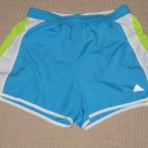 Womens Adidas Running Athletic Fitness Training Workout Yoga Shorts Medium Blue