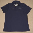 Womens Under Armour Commonwealth Laboratories SS Polo Shirt LG Large Blue NWT