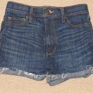 Womens Misses Juniors Abercrombie & Fitch Jeans Denim Short Shorts Sz: 24 Blue