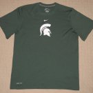 NCAA University Michigan State Spartans SS Shirt Medium Nike Dri-Fit Green