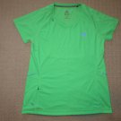 Womens Adidas Supernova MI Athletic Fitness SS Shirt Large Neon Green 1 Pocket