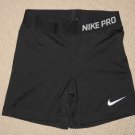 Womens Nike Pro Dri-Fit Base Layer Compression Shorts Small Black Athletic Yoga