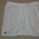Womens Adidas Climalite Padded Base Layer Compression Shorts Large White Pink
