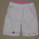 Girls Adidas Climalate Base Layer Compression Padded Shorts Youth Large White