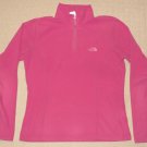 Womens The North Face TKA 100 Microvelour 1/4 Zip Fleece Pullover Medium Mauve