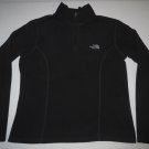 Womens The North Face TKA 100 Microvelour 1/4 Zip Fleece Pullover Medium Black