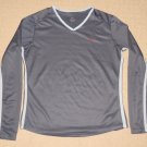 Womens Nike Dri-fit Running Athletic Long Sleeve LS Shirt Medium 8-10 Gray Blue