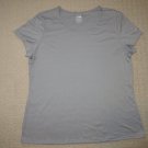 Womens The North Face Vaporwick Running Athletic Fitness Shirt XL Gray EUC