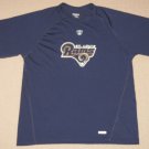 NFL Football Equipment St. Louis Rams Shirt Large Reebok Play Dry Speedwick Blue