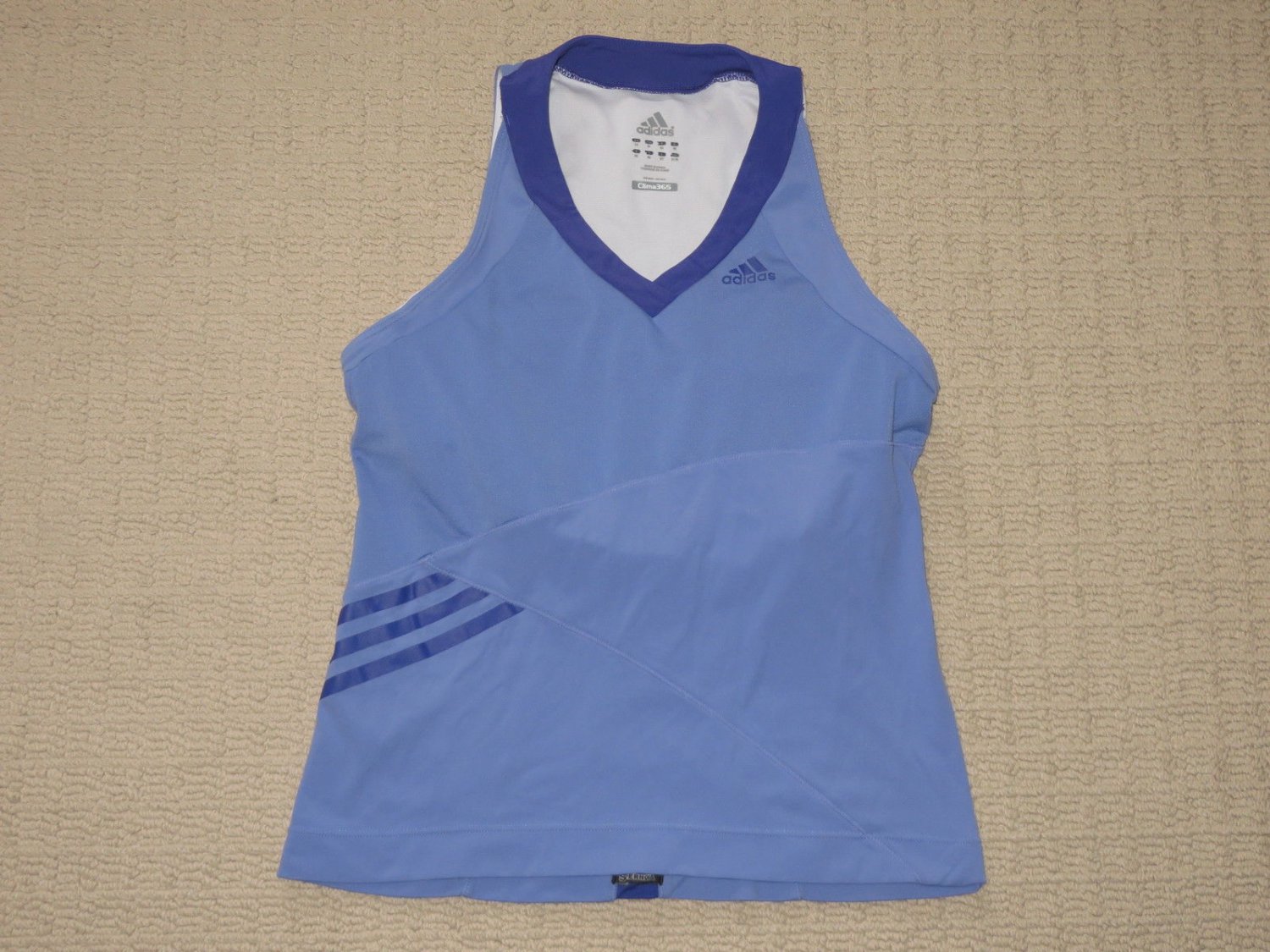 Womens Adidas Clima365 Climacool Supernova Shelf Bra Tank Top Medium Blue Yoga