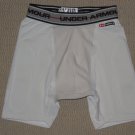Boys Under Armour MPZ Cup Pocket Compression Padded Shorts Youth Large YLG White