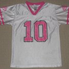 NFL Team Apparel Cleveland Browns Brady Quinn #10 Jersey Girls Youth Large Pink