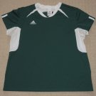 Womens Adidas Climacool Athletic Fitness Running Short Sleeve SS Shirt XL Green