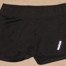 Womens Reebok Play Dry Compression Shorts S Small Black Yoga Athletic Workout