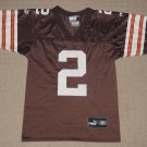 NFL Football Vintage Cleveland Browns Tim Couch #2 Jersey Youth Small Puma Brown