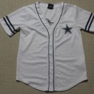 NFL Football Team Apparel Dallas Cowboys Baseball Jersey Adult Small White