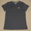 Womens Under Armour Heatgear Loose Coupe Lache Short Sleeve Shirt MD Medium Gray