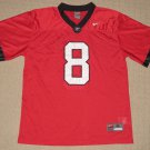 NCAA Georgia Bulldogs #8 Football Jersey Kids Boys Youth Medium Nike Red
