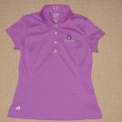 Womens Adidas Climalite Quail Hollow Country Club Golf Polo Shirt Small Purple