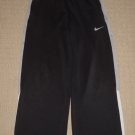 Boys Nike Dri-Fit Track Sweat Pants Youth Medium Black White 2 Pockets Athletic