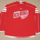 NHL Hockey Detroit Red Wings Long Sleeve Shirt Large Reebok Face Off Collection