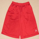 Boys Nike Air Jordan Jumper Basketball Long Shorts Youth L Large Polyester Red