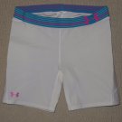 Womens Under Armour Padded Sliding Base Layer Compression Shorts Large White