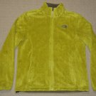 Womens The North Face Full Zip Osito Fleece Jacket Coat M Medium Yellow Mustard