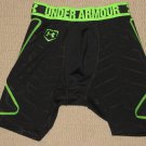 Boys Under Armour UA Fitted Pocket Cup Compression Shorts Youth Medium YMD Black