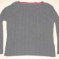 Womens Tommy Hilfiger Cable Long Sleeve Shirt Knit Top Blouse Sweater XL Gray