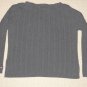 Womens Tommy Hilfiger Cable Long Sleeve Shirt Knit Top Blouse Sweater XL Gray