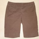 Womens Tommy Hilfiger Bermuda Walking Casual Long Shorts Sz: 6 Brown Solid EUC
