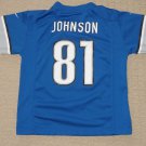 NFL Football Detroit Lions Calvin Johnson #81 Jersey Youth Large Nike On Field