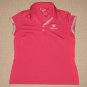 Womens Adidas Climacool Des Moines Golf Country Club SS Polo Shirt Medium Pink