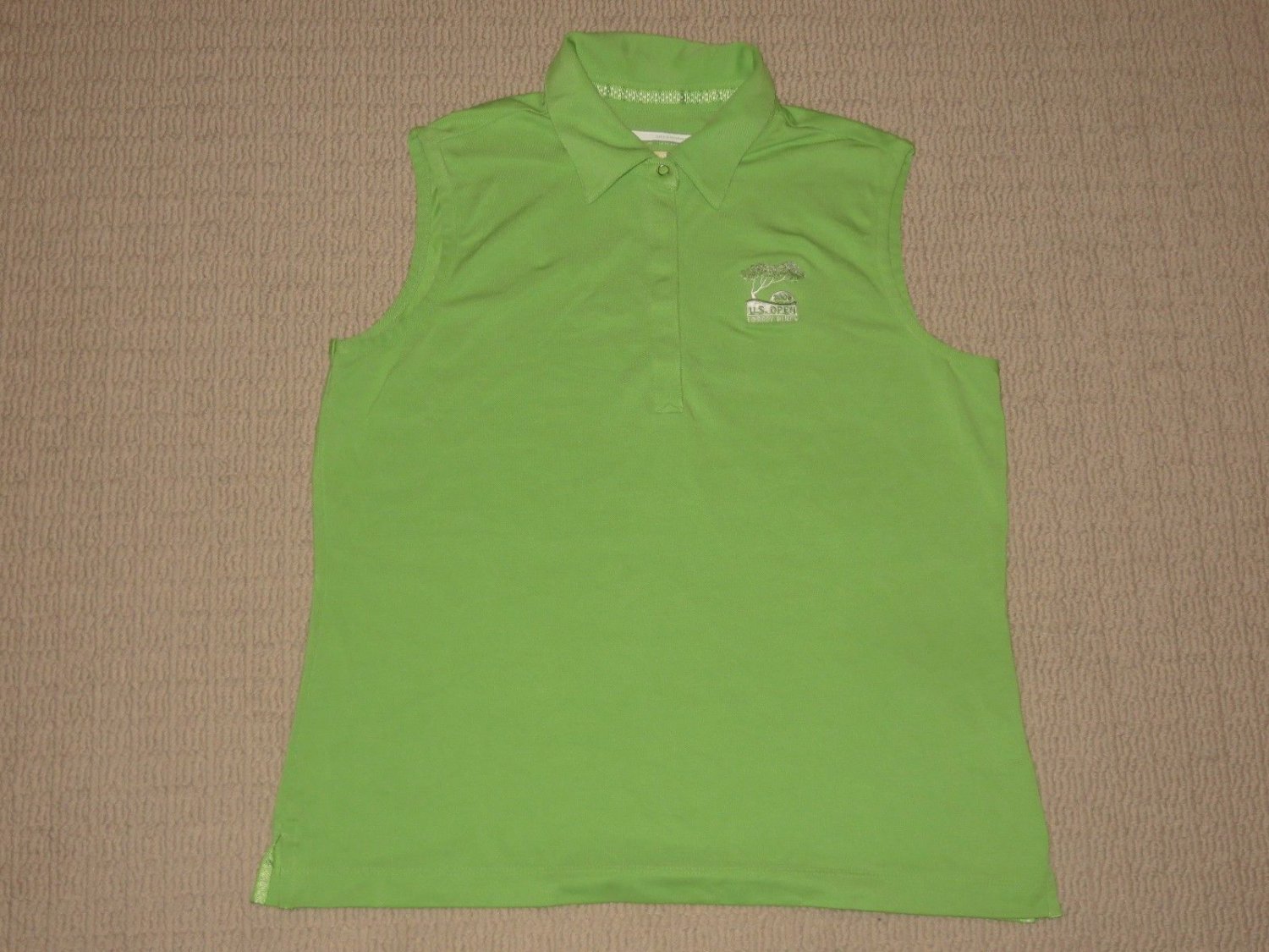 Womens Greg Norman 2008 US Open Torrey Pines Sleeveless Tank Top Medium Green